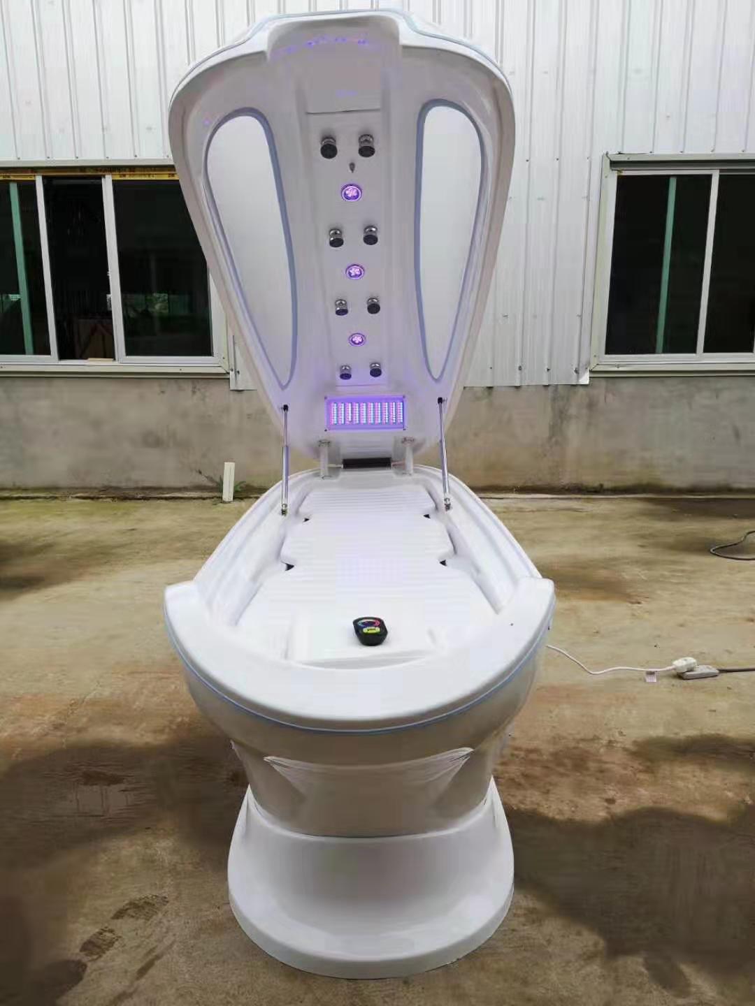 Water jet steaming Sauna LED therapy spa capsule